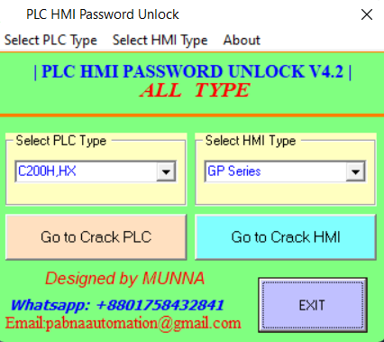 proface hmi password service