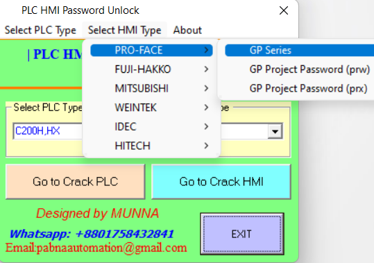 Pro-face HMI Password Service