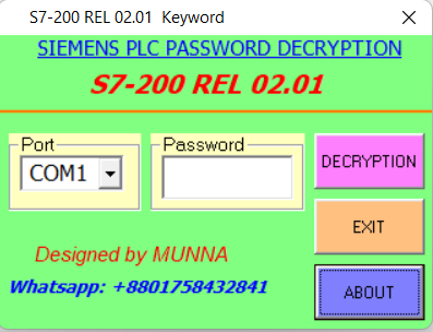 siemens plc password crack services