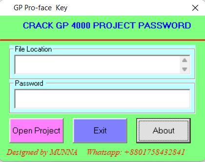 Proface Password crack services