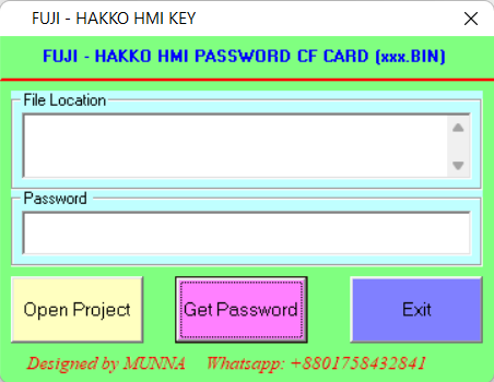 fuji hakko hmi password crack