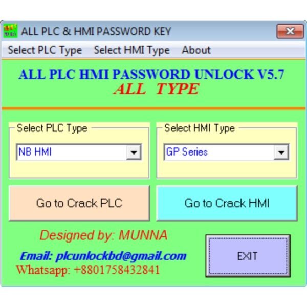 All PLC HMI Password Unlock V5.7 Download-1