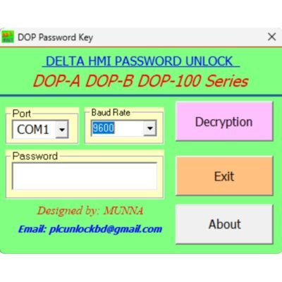 Delta DOP-A Series HMI Password Unlock Software Free Download-3