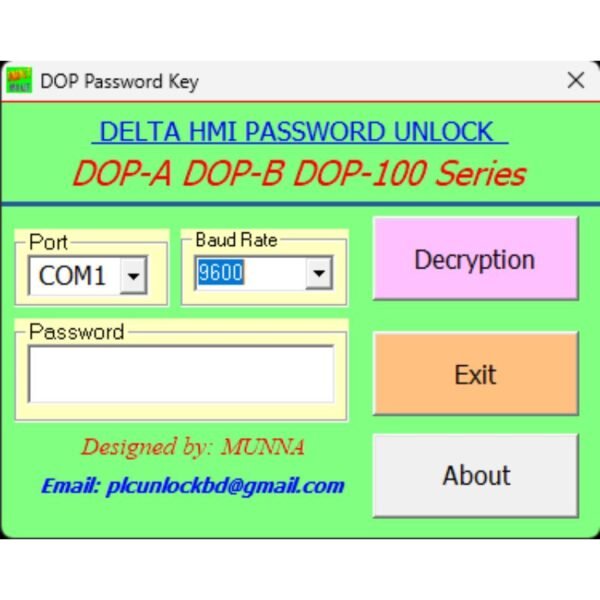 Delta DOP-B Series HMI Password Unlock Software Free Download-3