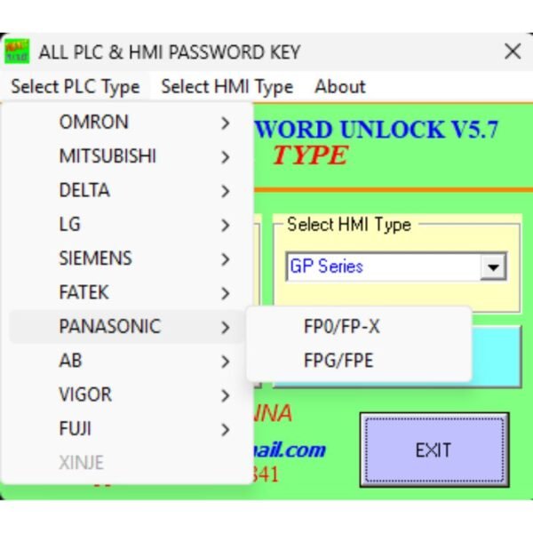 Panasonic FP-X PLC Password Unlock Software Free Download-2