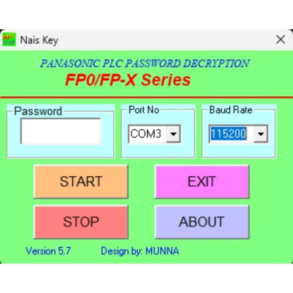 Panasonic FP-X PLC Password Unlock Software Free Download-3