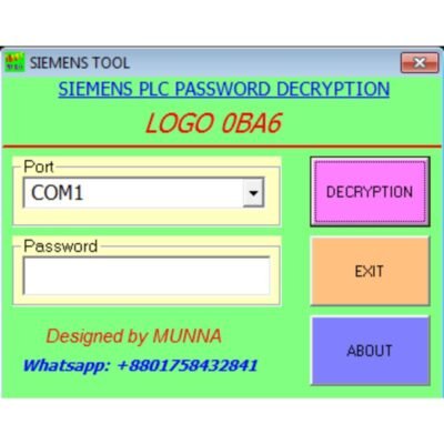 Siemens LOGO PLC Password Unlock Software Free Fast Download-3