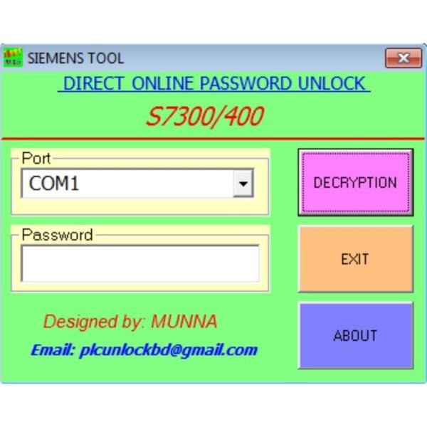 Siemens S7-300 PLC Password Unlock Software Quick Free Download-3