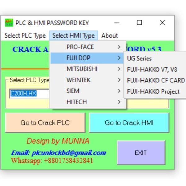FUJI HMI Password Unlock Software Free Download-2