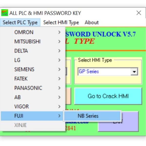 FUJI PLC Password Unlock Software Free Download-2