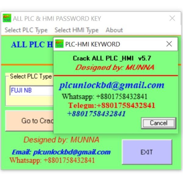 FUJI PLC Password Unlock Software Free Download-3