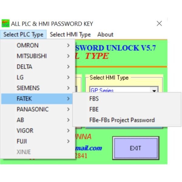 Fatek PLC Password Unlock Software Free Download-2