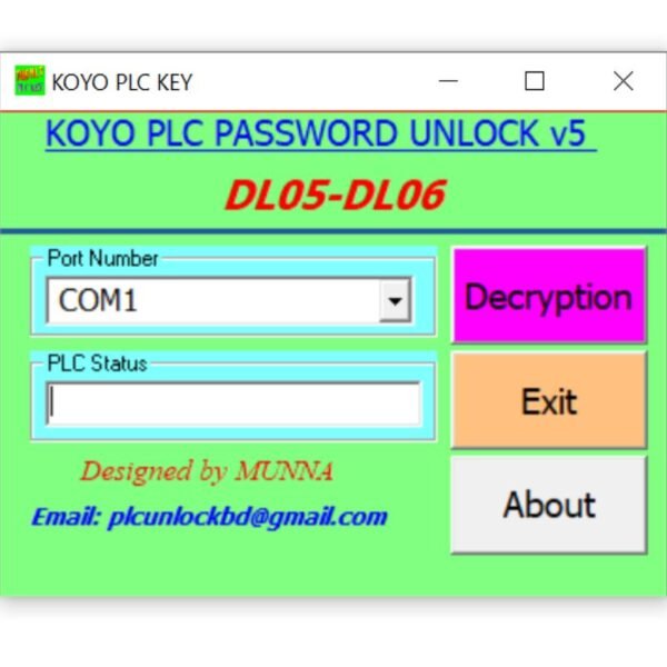 KOYO Direct LOGIC 05 PLC Password Unlock Software Free Download-3