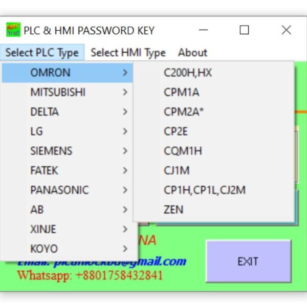 Omron PLC Password Unlock Software Free Download-3