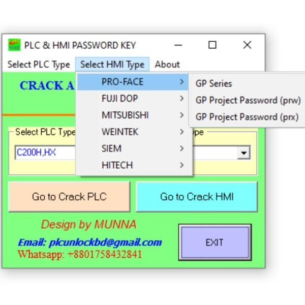 PRO-FACE HMI Password Unlock Software Free Download-2