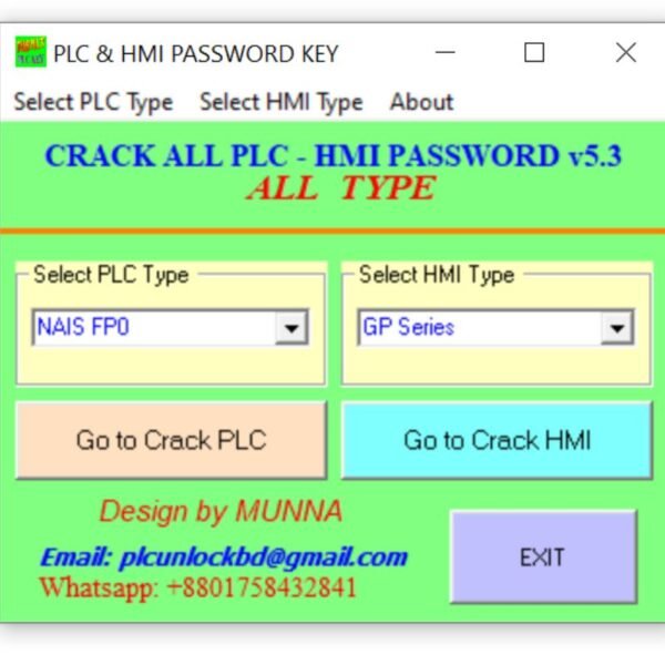 Panasonic PLC Password Unlock Software Free Download-1