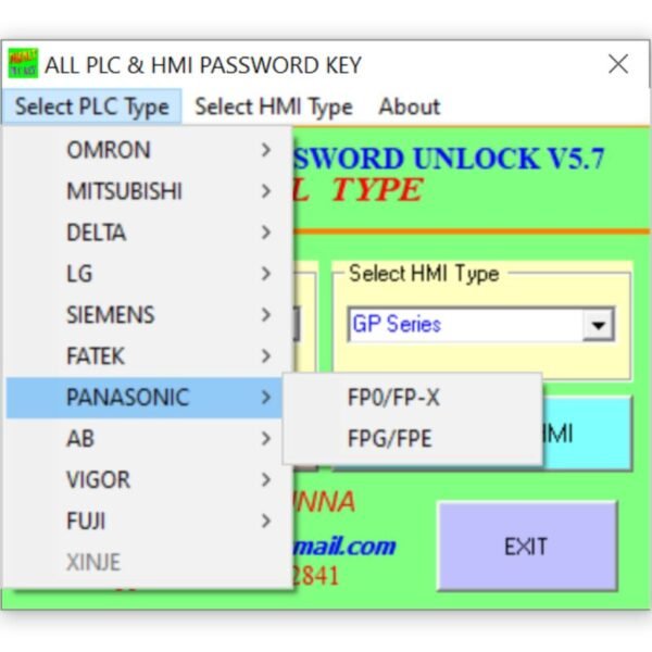 Panasonic PLC Password Unlock Software Free Download-2