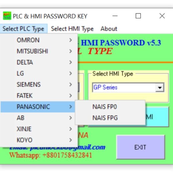 Panasonic PLC Password Unlock Software Free Download-3