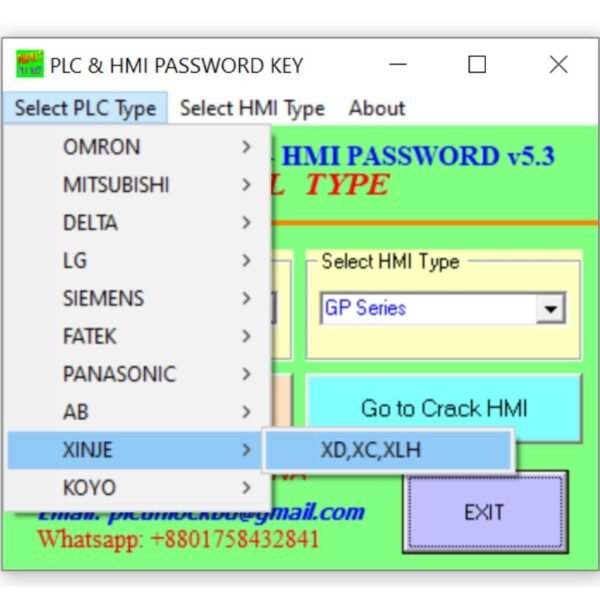 XINJE XC PLC Password Unlock Software Free Download-2