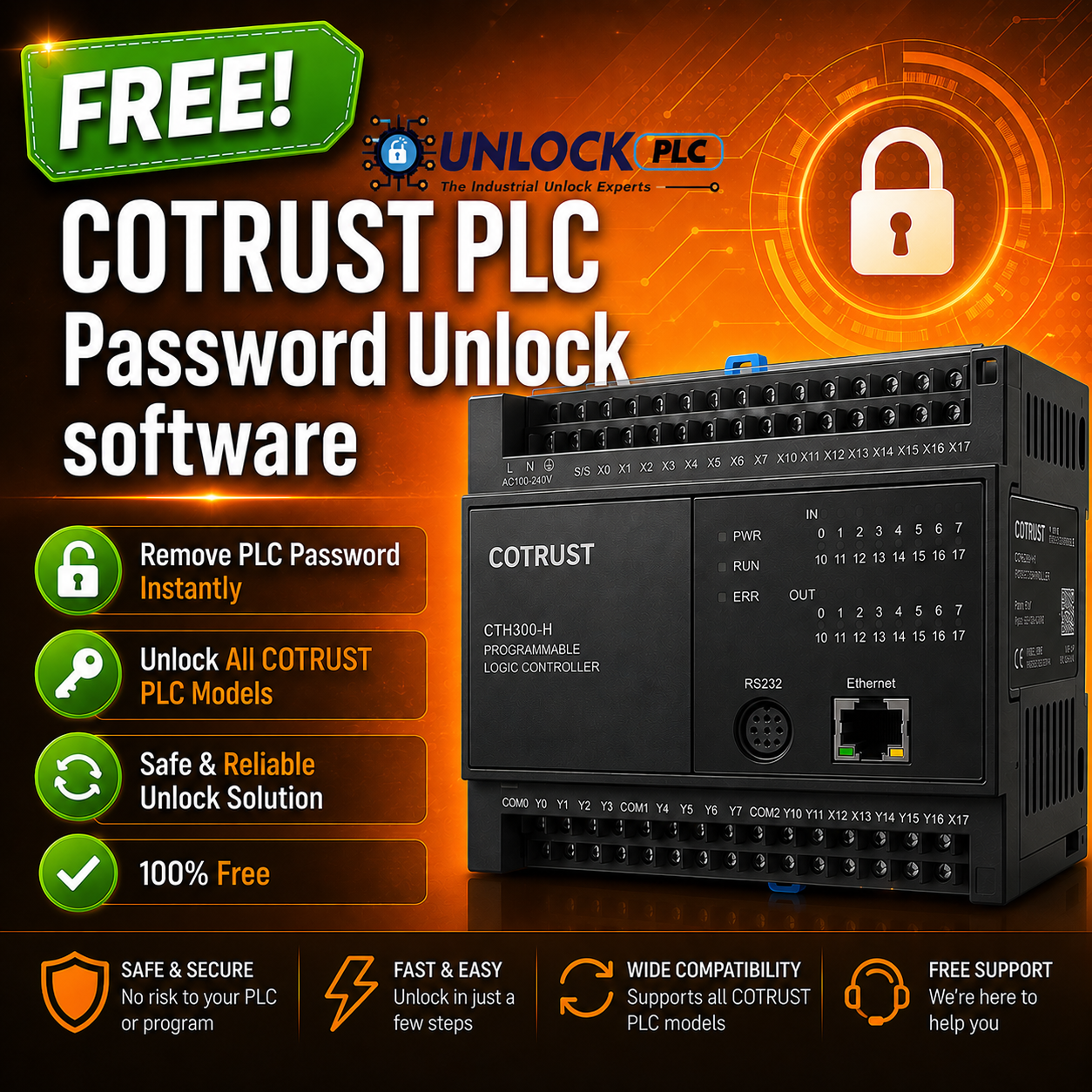 COTRUST PLC Password Unlock software free download