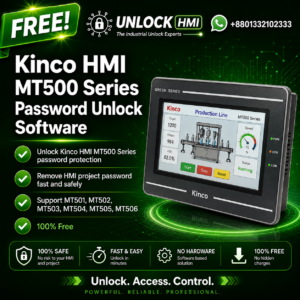 Kinco HMI MT500 Series Password Unlock Software – Free Download (All Models Supported)
