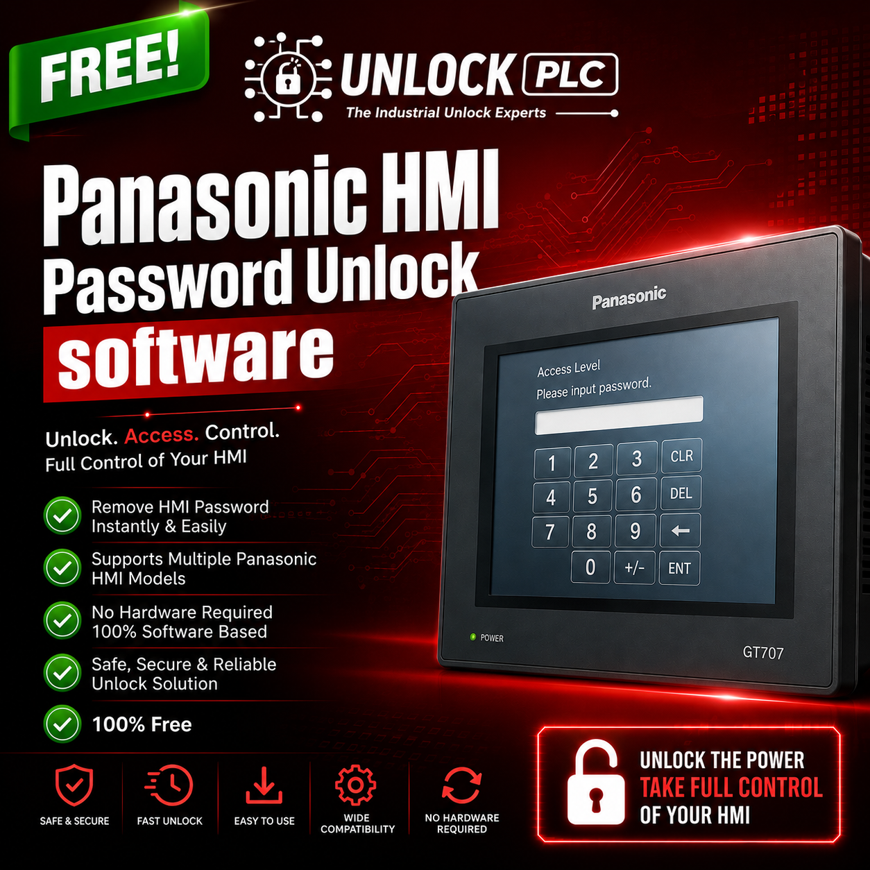 Panasonic HMI Password Unlock software free download