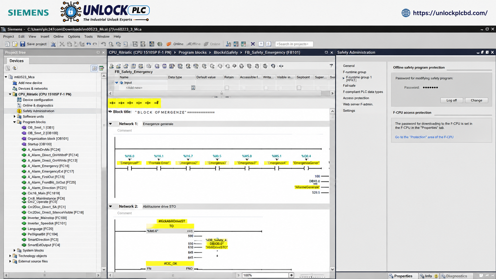 Siemens Tia Portal Safety Administration Password Unlock software free download-4